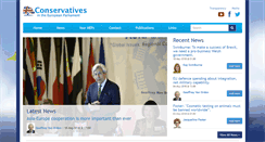 Desktop Screenshot of conservativeeurope.com